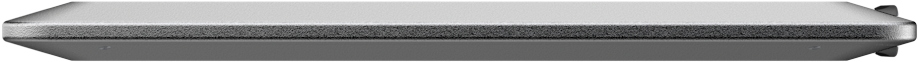 Side view of the silver Zepto vaporizer showing its ultra thin body